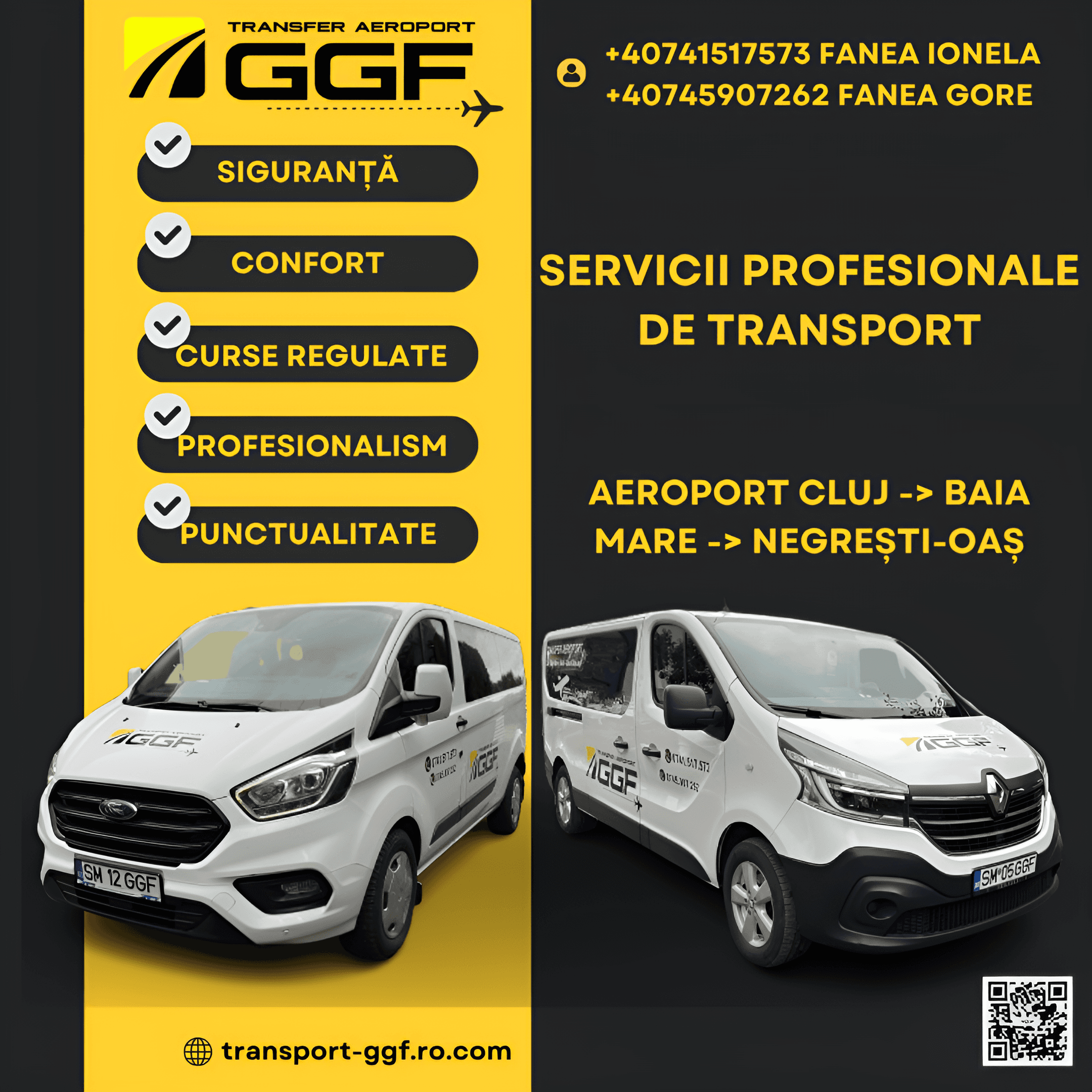 Servicii AEROJET GGF - Transport Aeroport Cluj